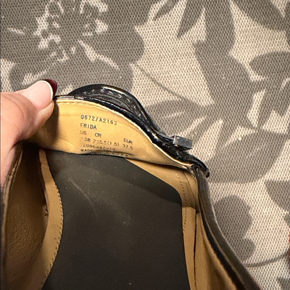 Coach Women's Black Signature patent trim Loafers - Picture 9 of 10